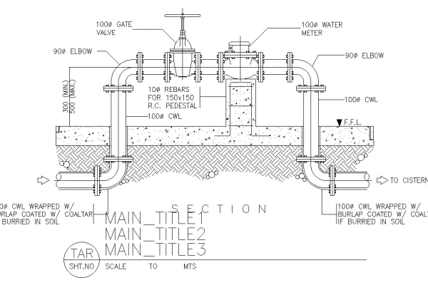 WatersupplysystemcaddrawingisgiveninthiscadfileDownloadthis2dcadfilenowThuMar2021105950